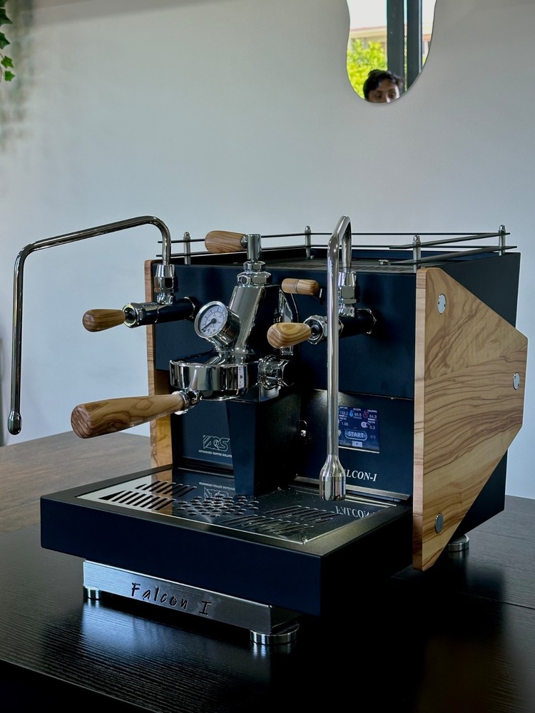 ACS Slayer Flow Control Preinfusion Falcon I Espresso Machine Black Olive E61