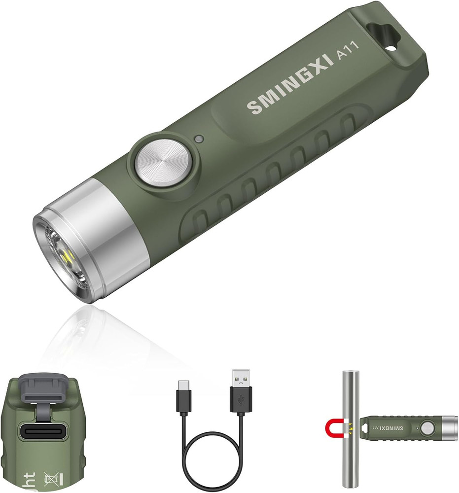 A11 Rechargeable Keychain Flashlight -Pocket Mini Flashlight,Key-Chain 500 High