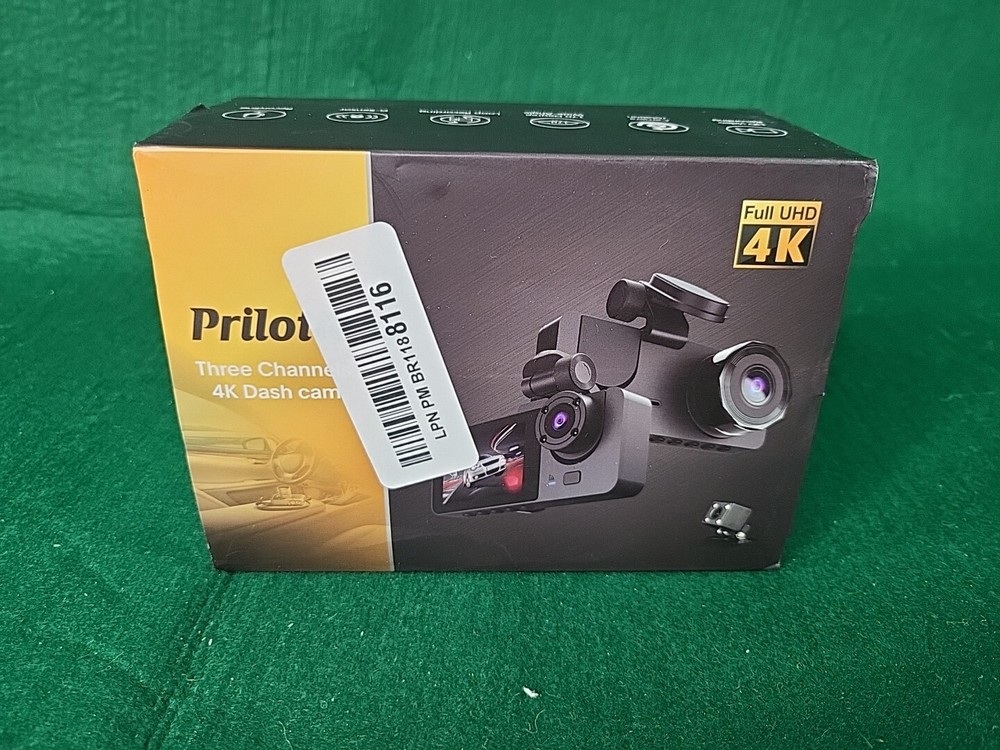 Prilotte Three Channels 4K Dash Camera Dashcam