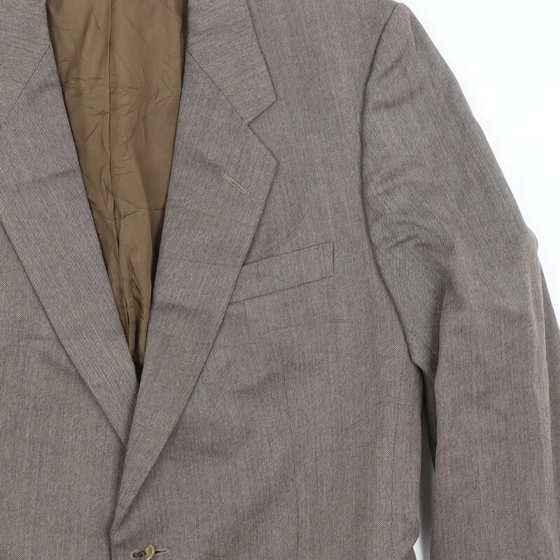 Vintage St Michael Mens Brown Polyester Blend Blazer Size M