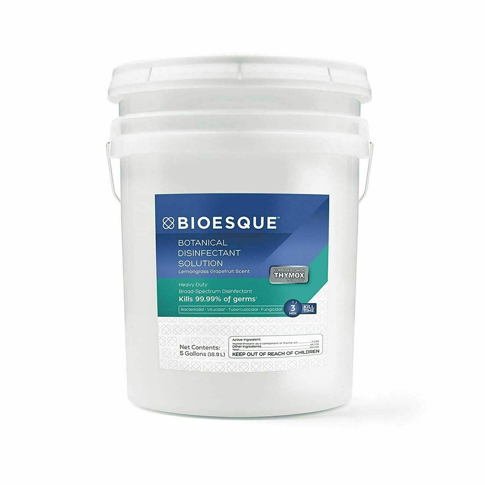 6 pails Bioesque Botanical Disinfectant Solution, 5 Gallons each