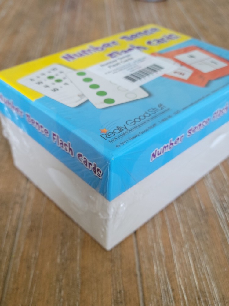 Number Sense Flash Cards Really Good Stuff Sealed Unopened Box