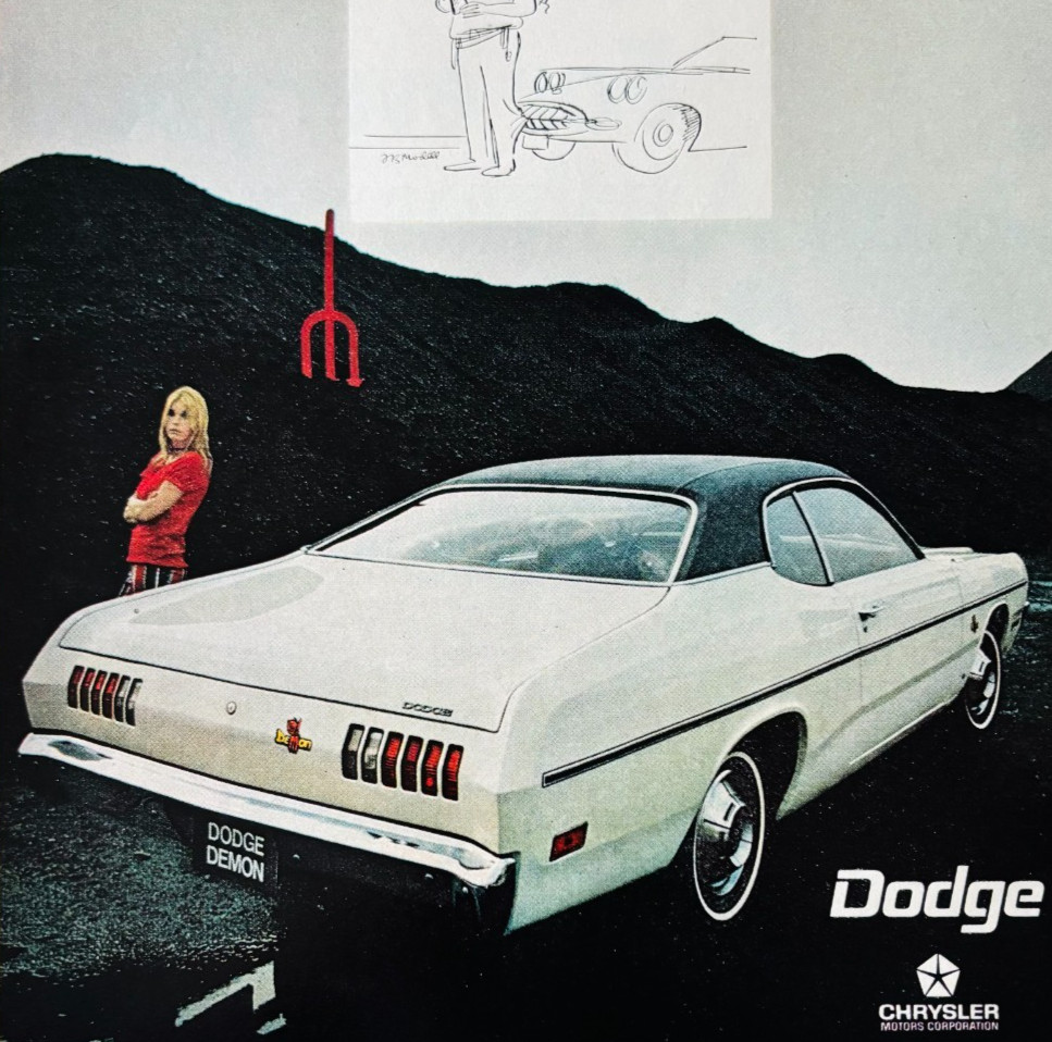 1971 Dodge Demon Advertisement Vintage Automobile Chrysler Classic DWW11A
