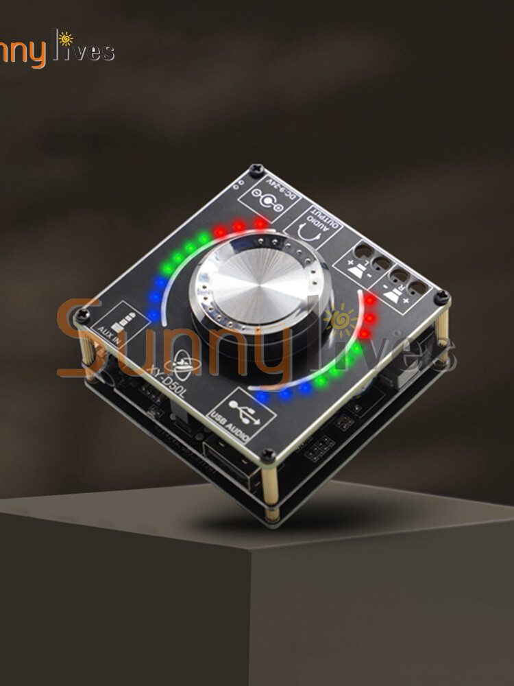 50W+50W Stereo Bluetooth Audio Digital Power Amplifier Board Module APP Control