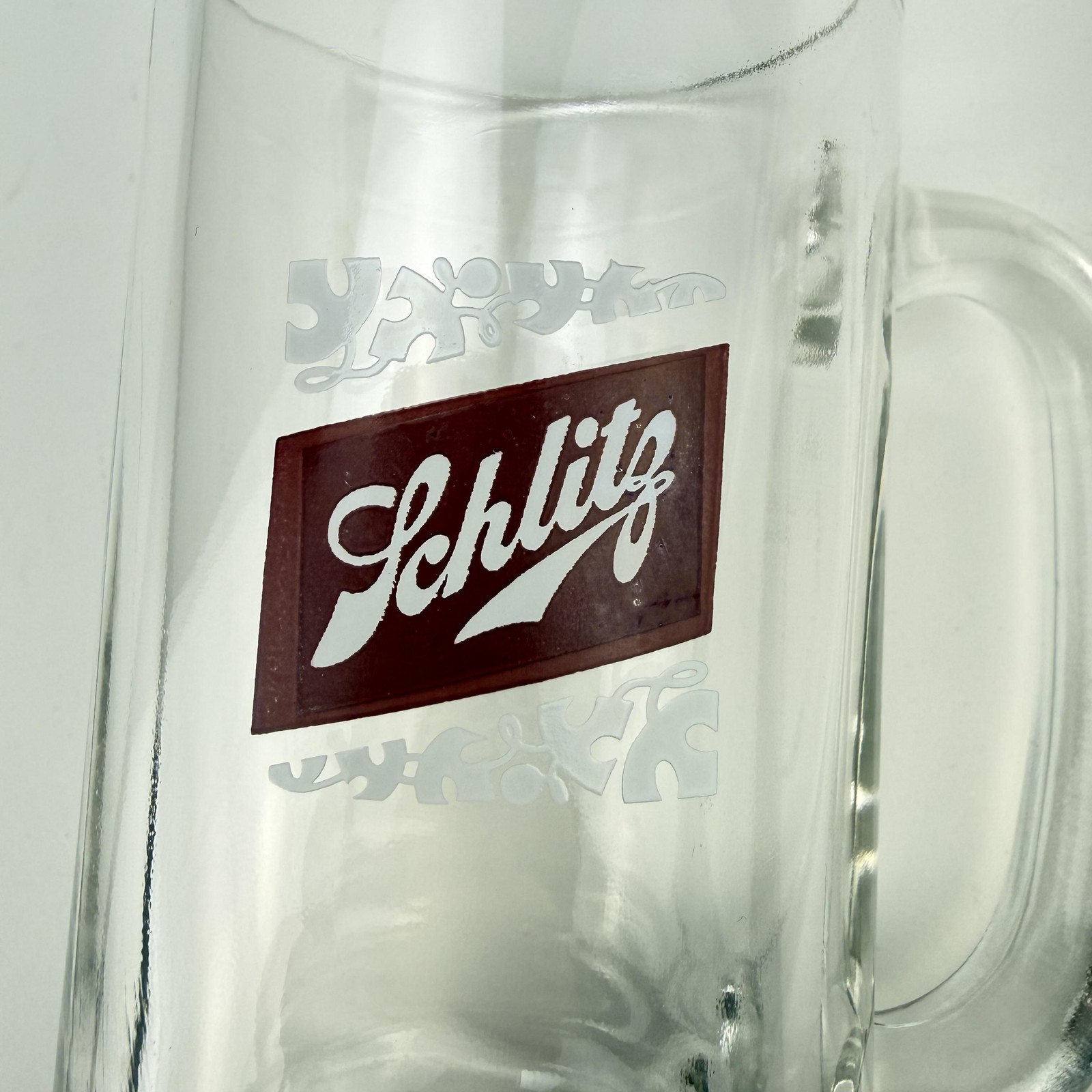 Vintage Schlitz Beer Glasses Mugs Goblets Set of 7 Barware Advertising Lot