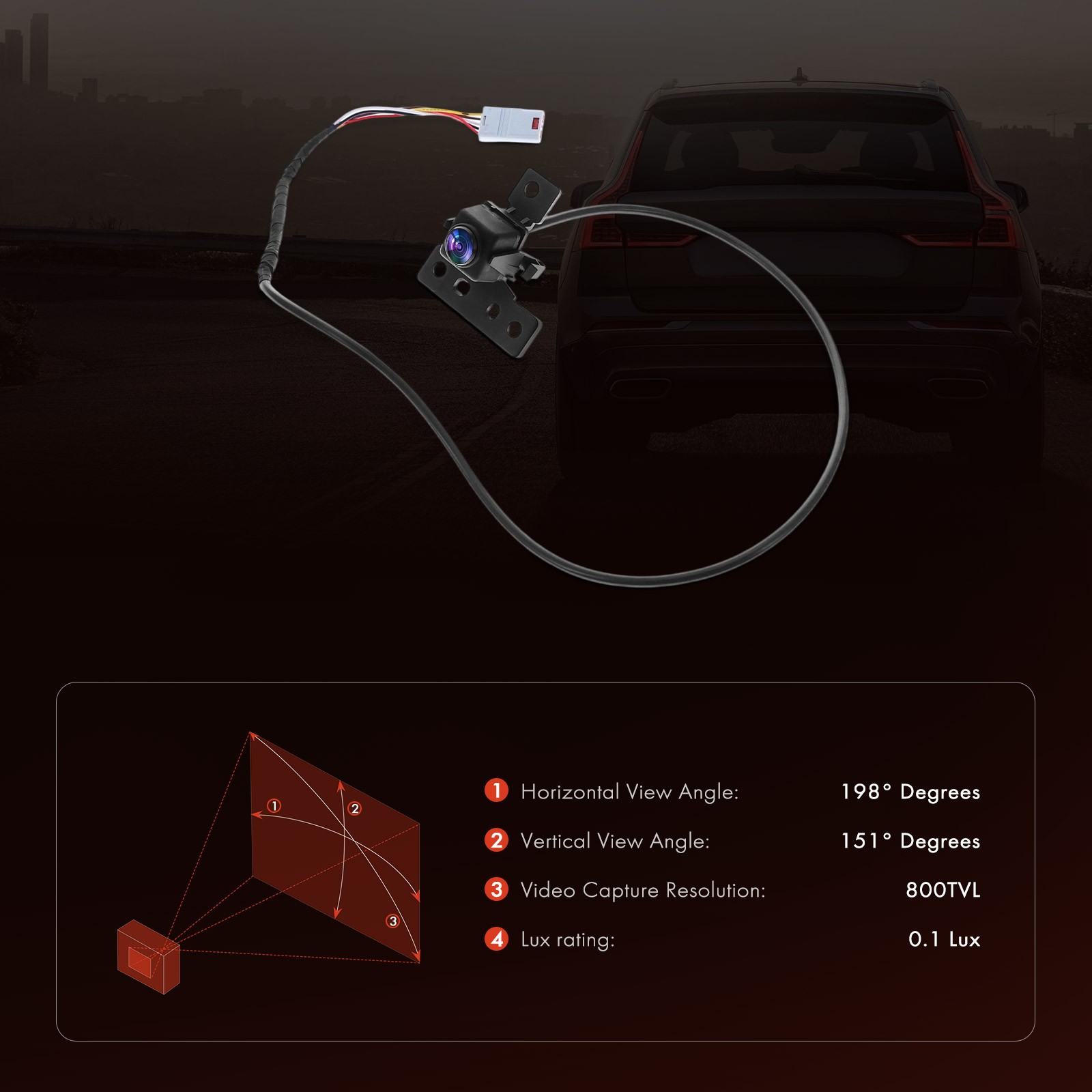 Rear View Back Up Park Assist Surround View Camera for GMC Acadia 2017 2018 2019