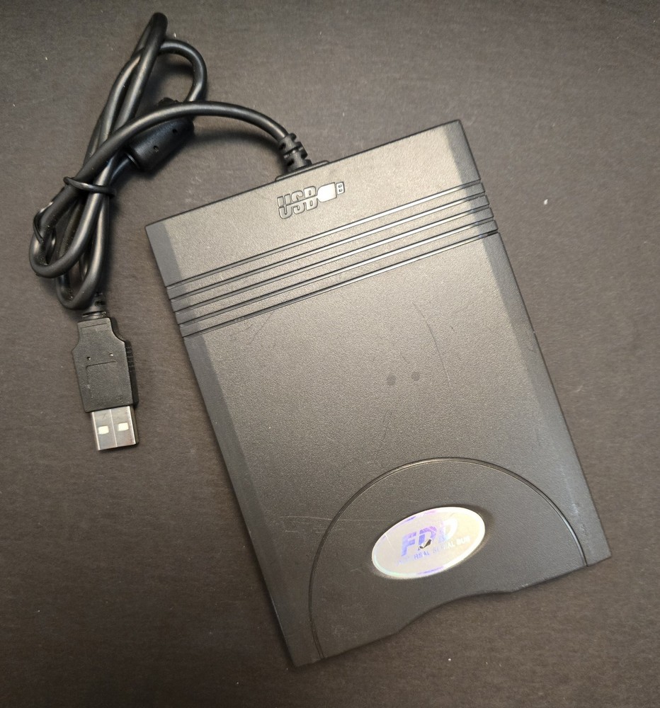 SAMSUNG Model SFD-321U/KHP Black External USB Floppy Disk Drive Untested
