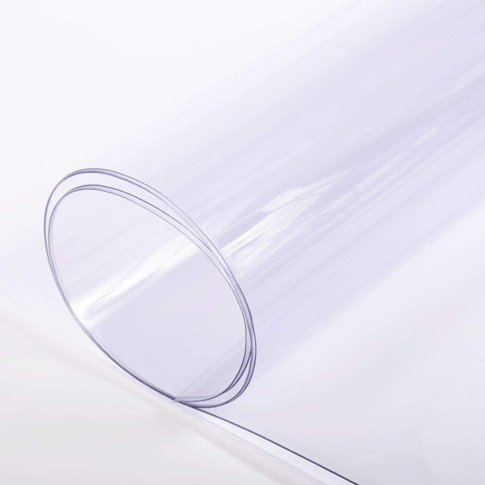 30-Gauge Clear Plastic Vinyl Fabric - 54" Wide PVC 1 3 5 10 15 20 40 yd. Rolls
