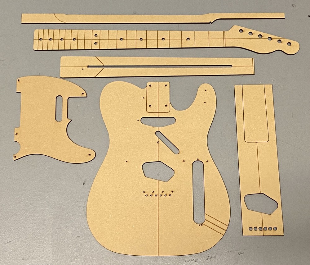 Classic Telecaster Complete Luthier Routing/Building Templates