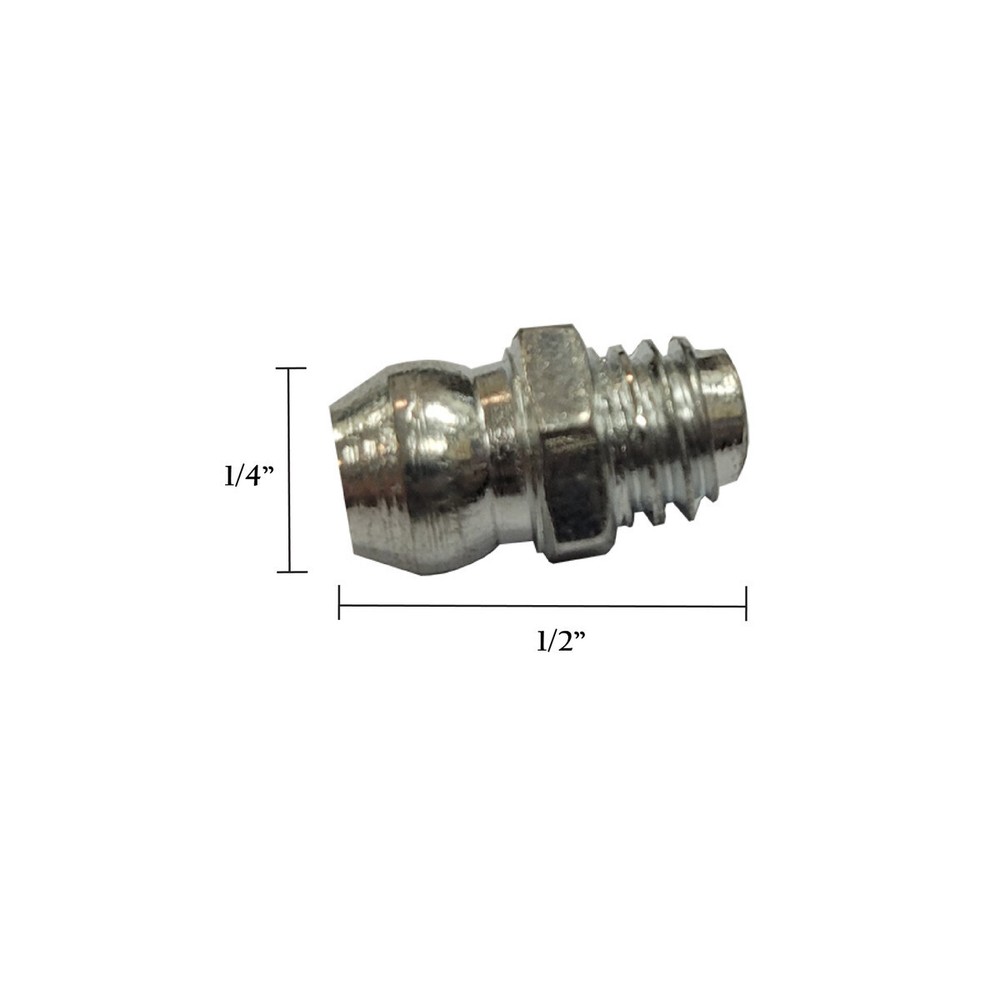 1/4" x 1/2" Zerk Grease Fitting Replacement for 6" Slam Action Gate Latch