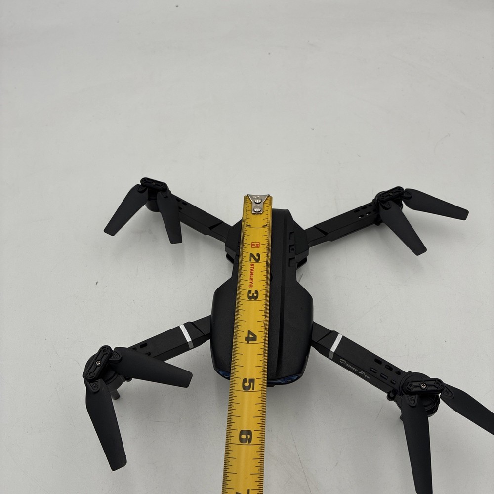 Black RC UFO Remote Controller Drone With Accessories & Carrying Case