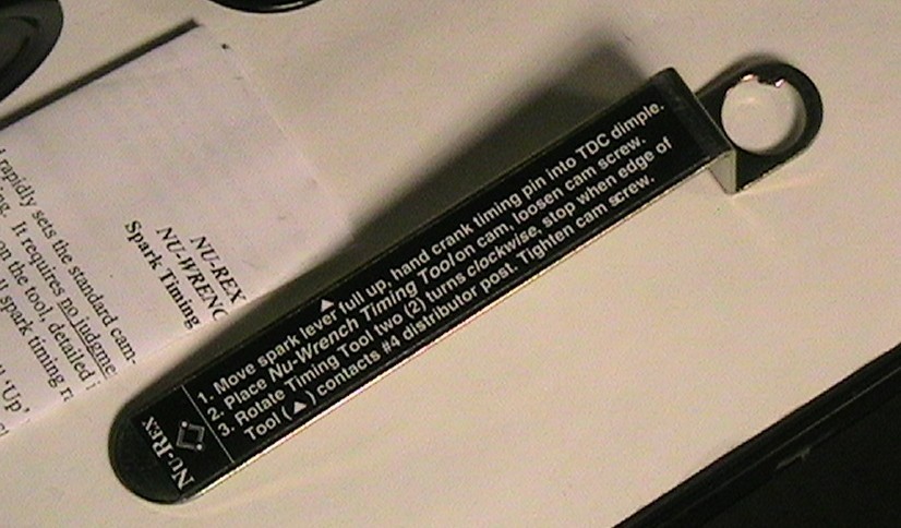 1928-1931 Model A Ford Deluxe Tune-up Kit with Nu-Rex Timing Tool and Clear Cap