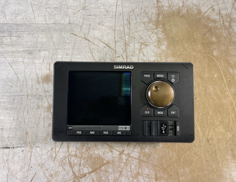 SIMRAD MX612 CDU NAVIGATION SYSTEM - (UNTESTED/FOR PARTS)