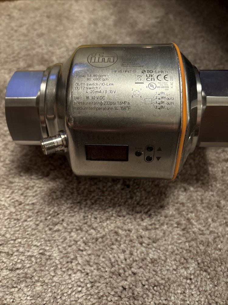 IFM ELECTRONIC SM8601 Magnetic-inductive Flow Meter 1" NPT
