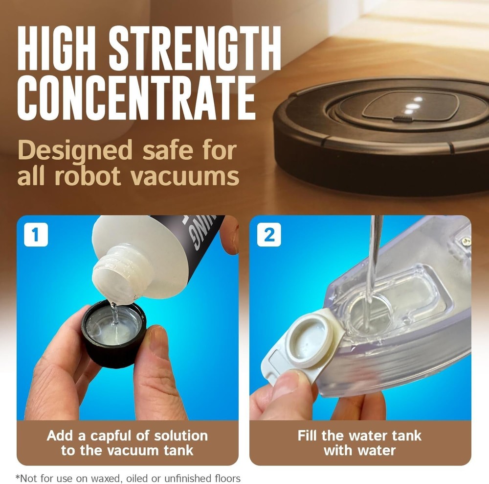 Universal Robot Mop Cleaning Solution - Non-Toxic, Residue-Free & Efficient