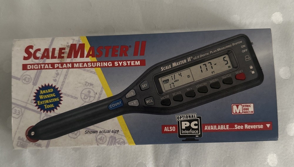 Scale Master II v3.0 6130 Digital Plan Measuring System with Case