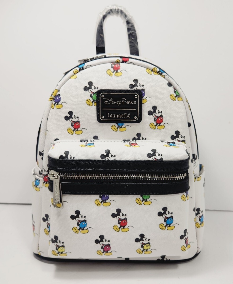 Disney Parks Loungefly Mickey Mouse All Over Mini Backpack NEW NWT FREE SHIPPING