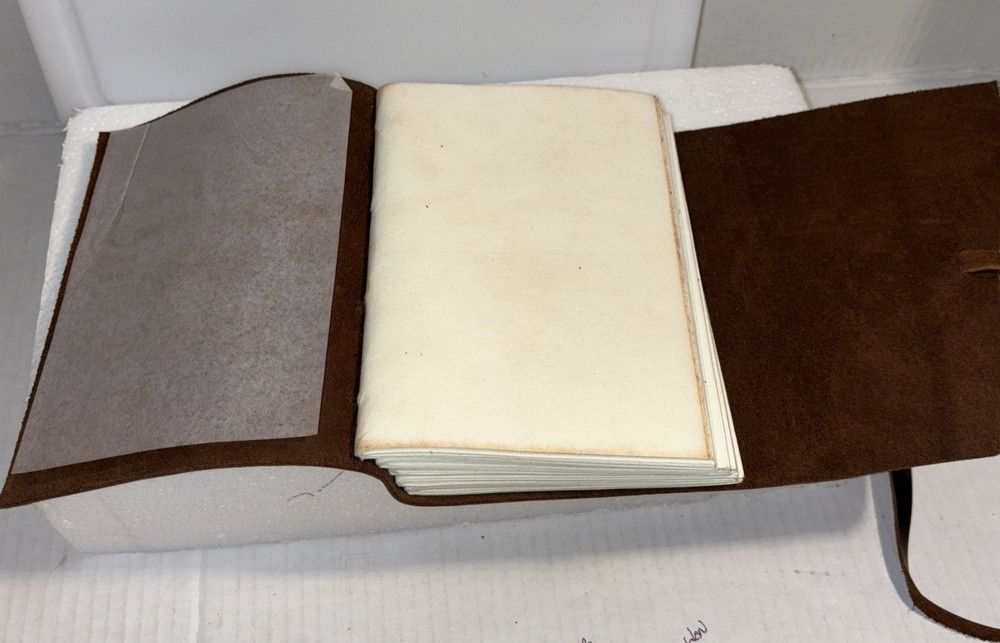 Frontier Style Handmade Genuine Leather Book For Notes, Sketches Or Diary