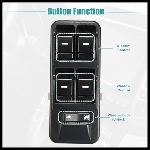 Front Left Driver Side Master Power Window Switch Fit for Land Rover LR3 -