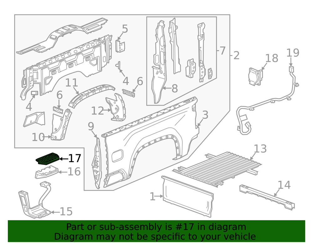 Genuine GM Step Pad 84656456