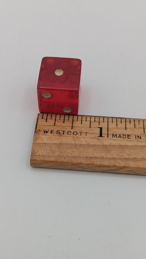 Vintage Cherry Translucent Bakelite Dice