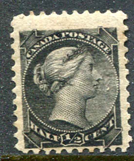 CANADA: (14664) OFFSET ON QV ½C DEEP BLACK