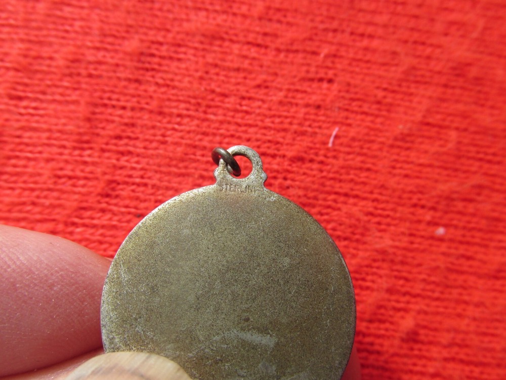 Sterling St Christopher Medal Protect US medal pendant