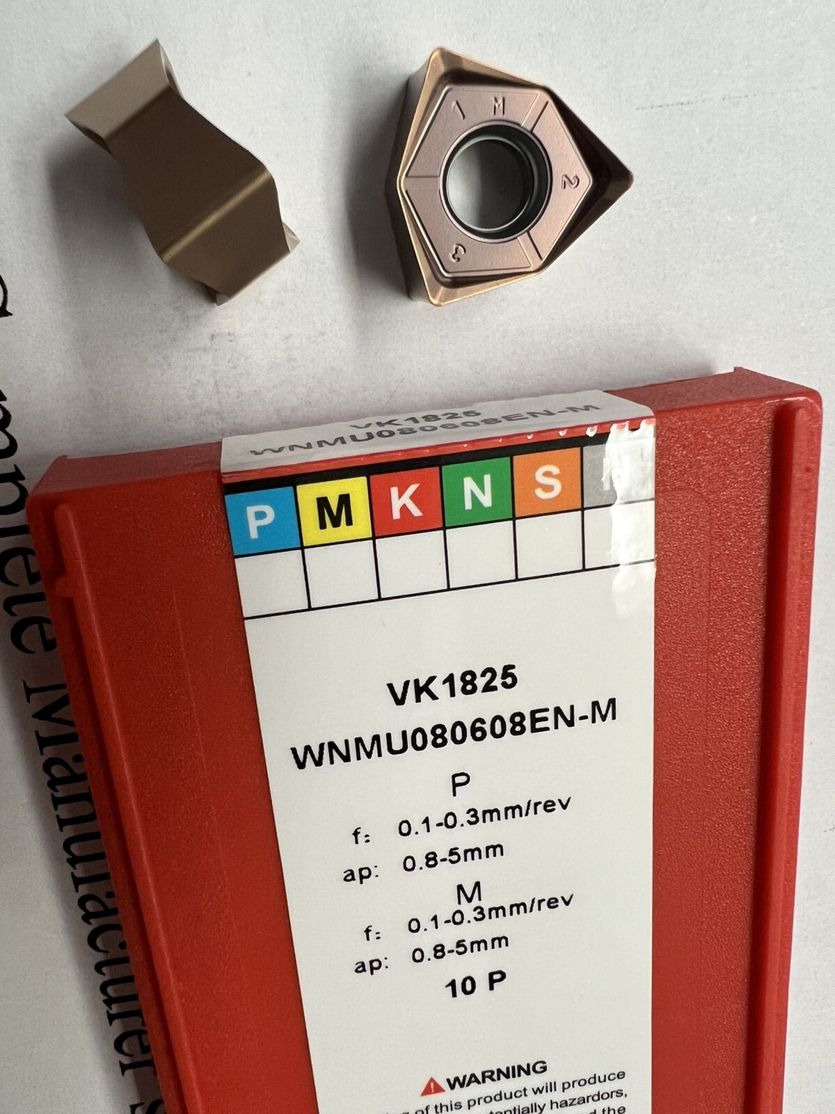 3" 90 degree MFWN90 face mill, w. Kyocera WNMG080616 Extra 10 inserts 506-WNMG3