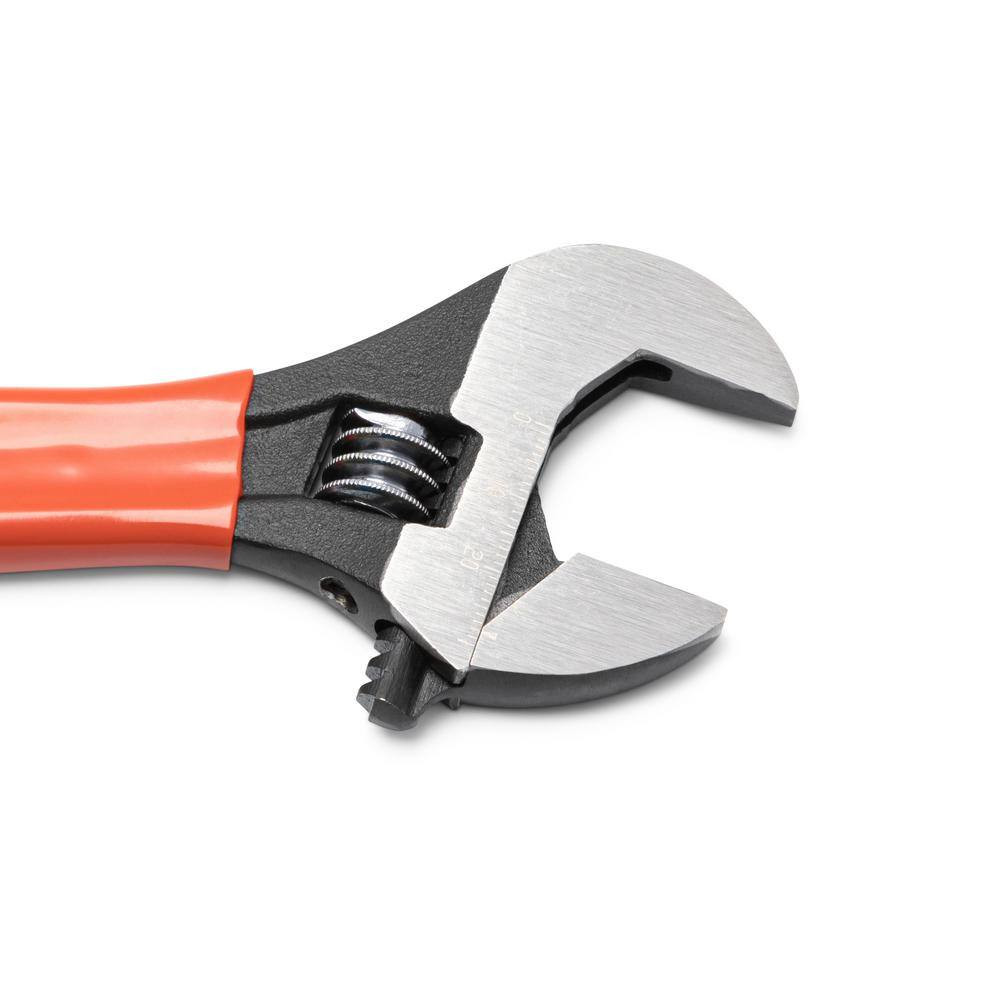8 In. Black Oxide Cushion Grip Adjustable Wrench