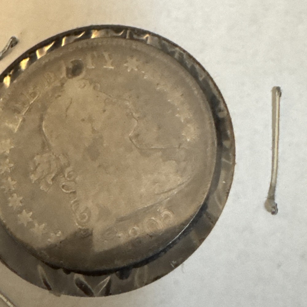 1805 Draped Bust Eagle 25c Coin Holed