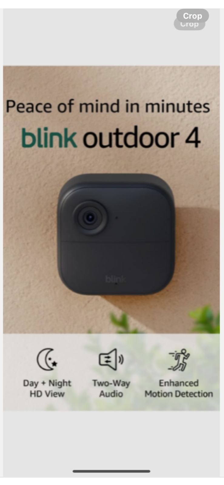 All-New Blink Outdoor 4 (4th Gen) Wire-Free Smart Security Camera HD 2-Way Audio