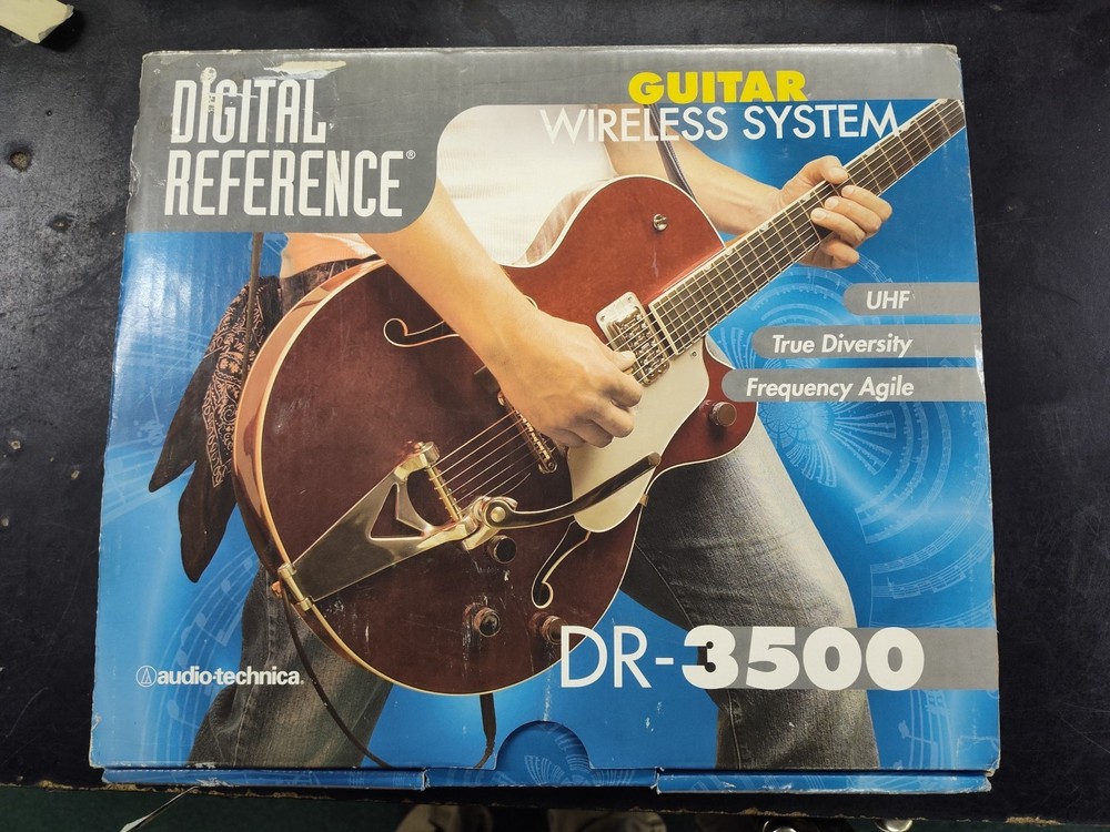 Audio-Technica DR-3500 Wireless Guitar/Bass System Complete Tested