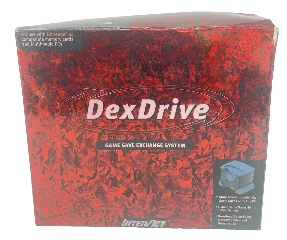 InterAct DexDrive Game Save Exchange System for Nintendo 64 Complete in Box