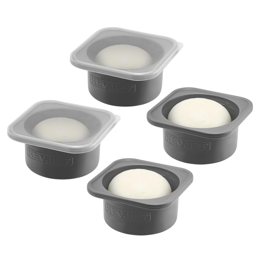 Stackable Silicone Artisan Pizza Dough Proofing Proving Containers with Lids-...