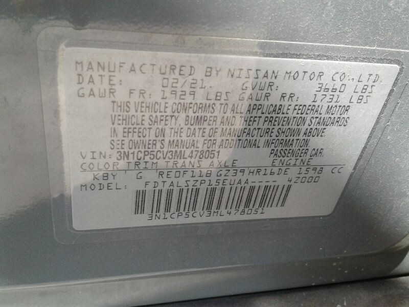 Camera/Projector Camera Front Windshield Mounted Fits 18-22 KICKS 130620