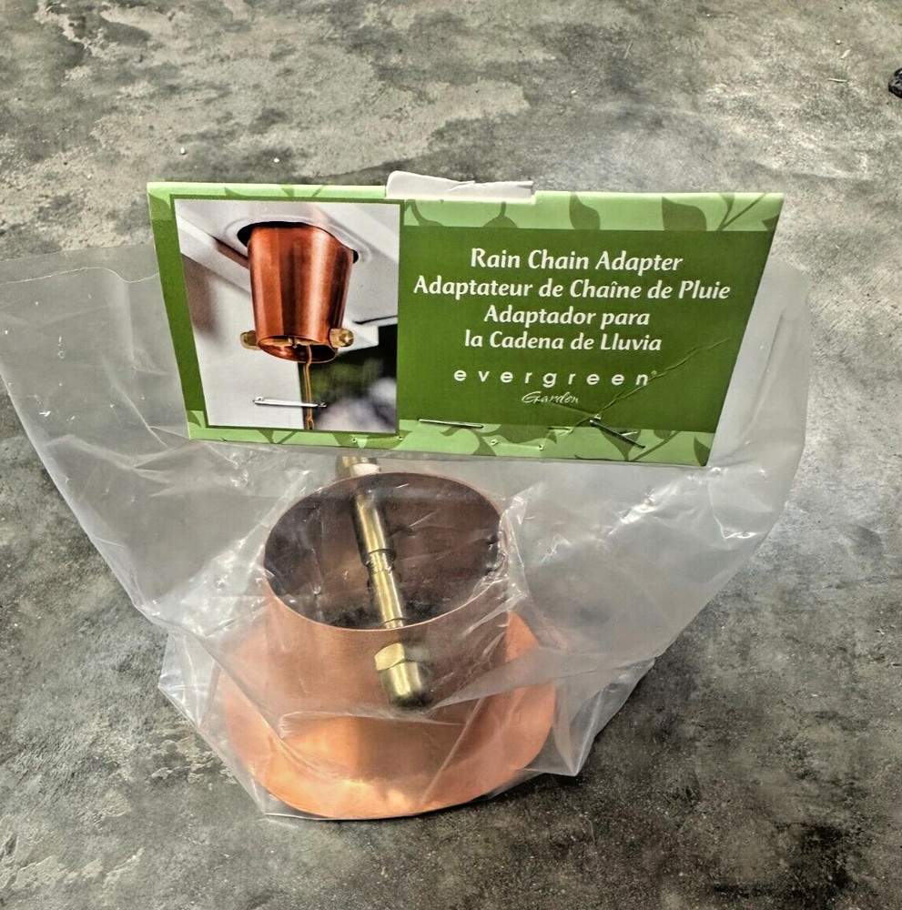 Evergreen Gutter Metal Rain Chain Adapter
