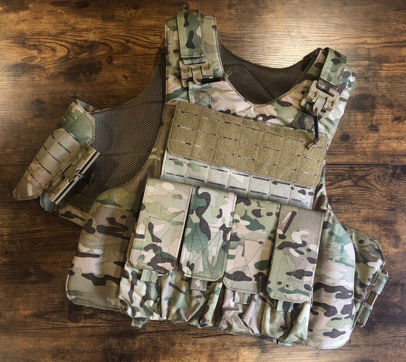 Tactical Vest Plate Carrier Multicam For Armor Plates