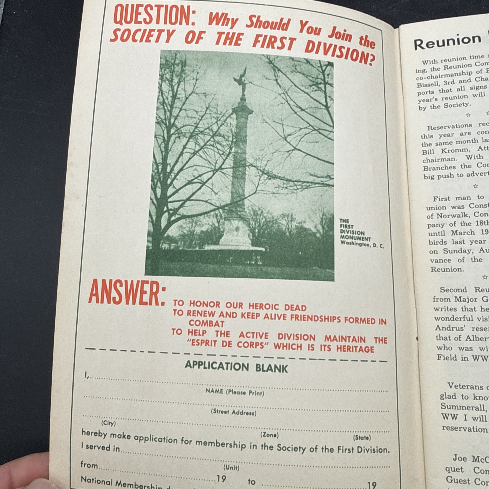 Vintage 1st Infatnry Division Bridgehead Sentinel July 1952 booklet Big Red One