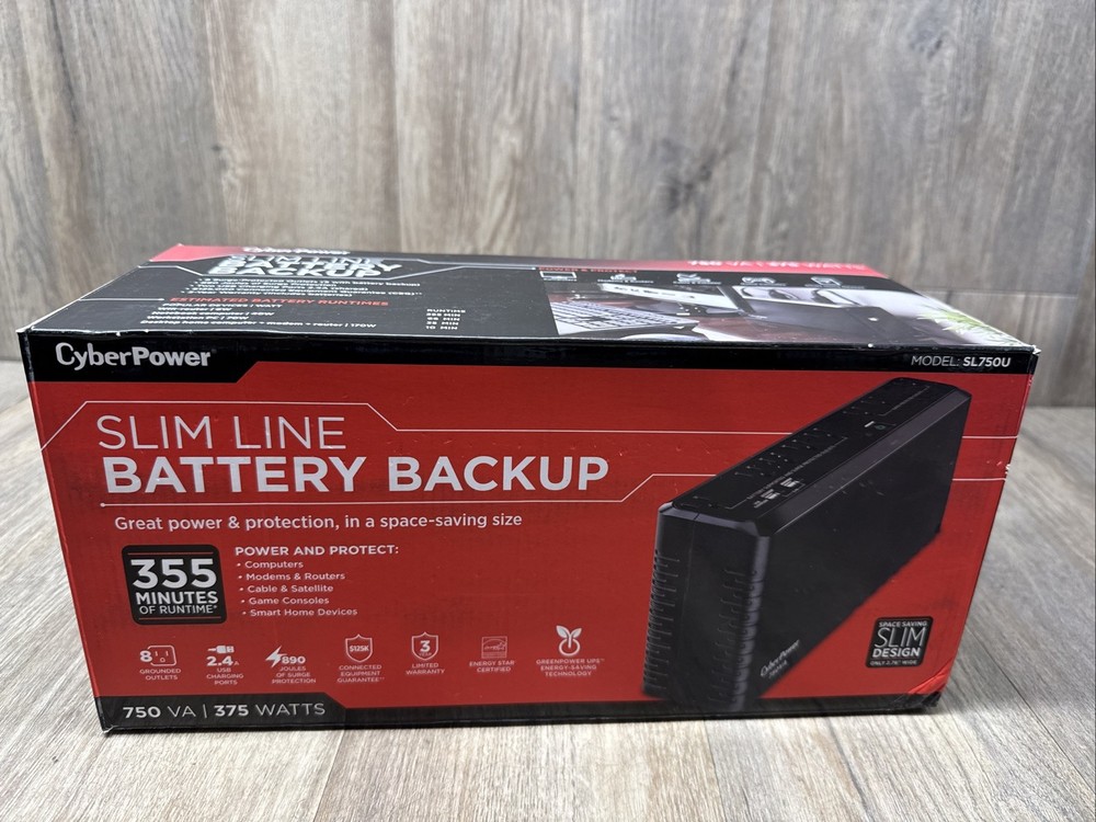 CyberPower PC Battery Back-Up System & Surge Protector 8-Outlet