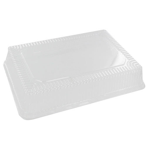 OPS Plastic Rectangle Pan Lid Fit 1/4" Sheetcake Pans Clear | 100/Case