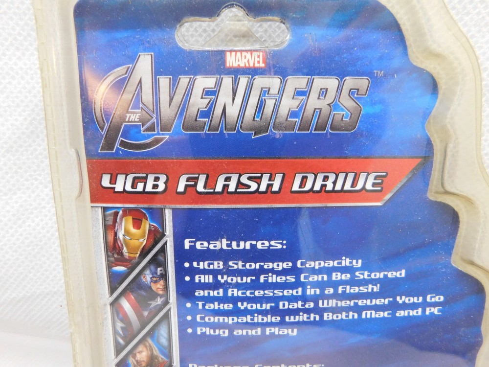 Marvel Avengers USB 4GB Flash Drive Sakar 18043-WLG