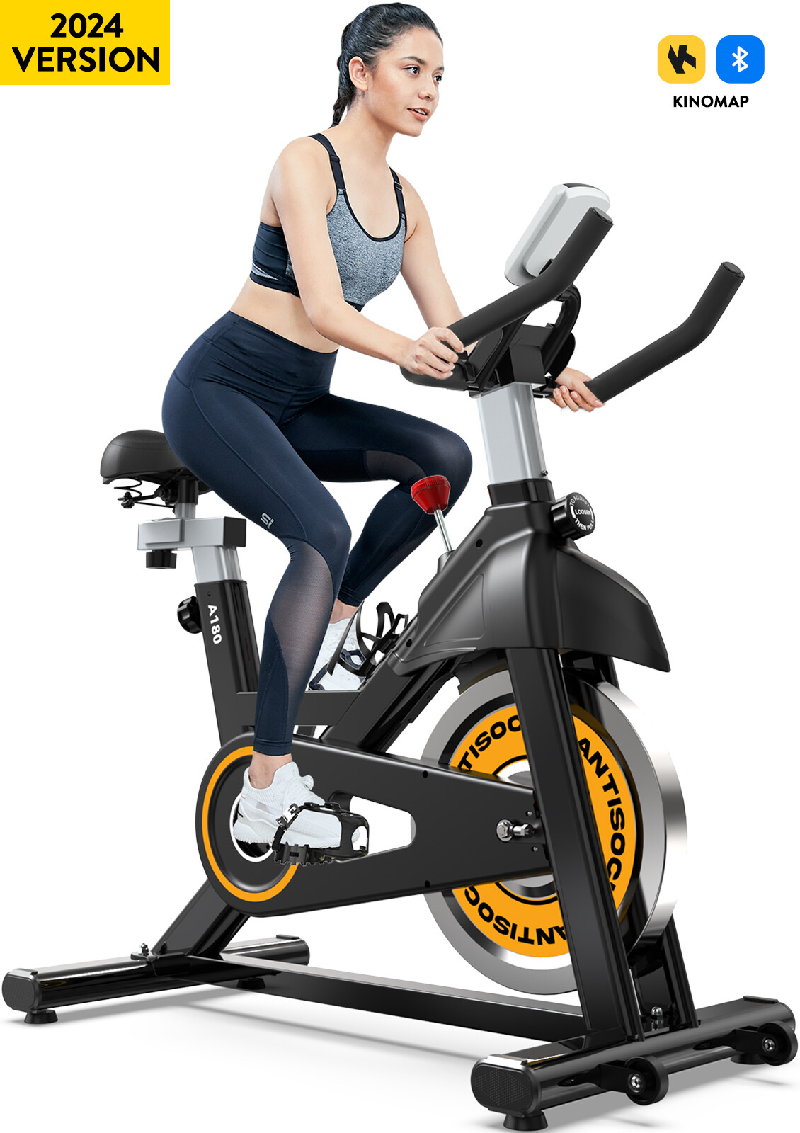 Indoor Cardio Workout Bike Stationary Bike Cycling Fitness Home Exercise Bike
