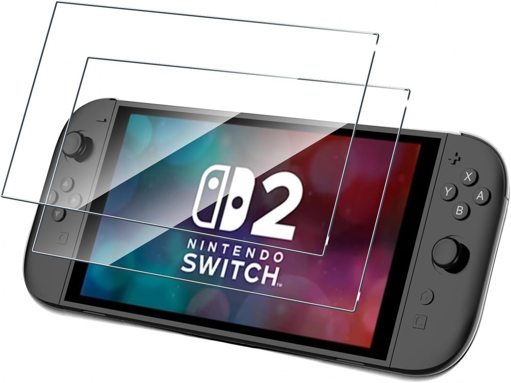 2 Pack Screen Protector for Nintendo Switch 2 (2025) Tempered Glass,Shatterproof