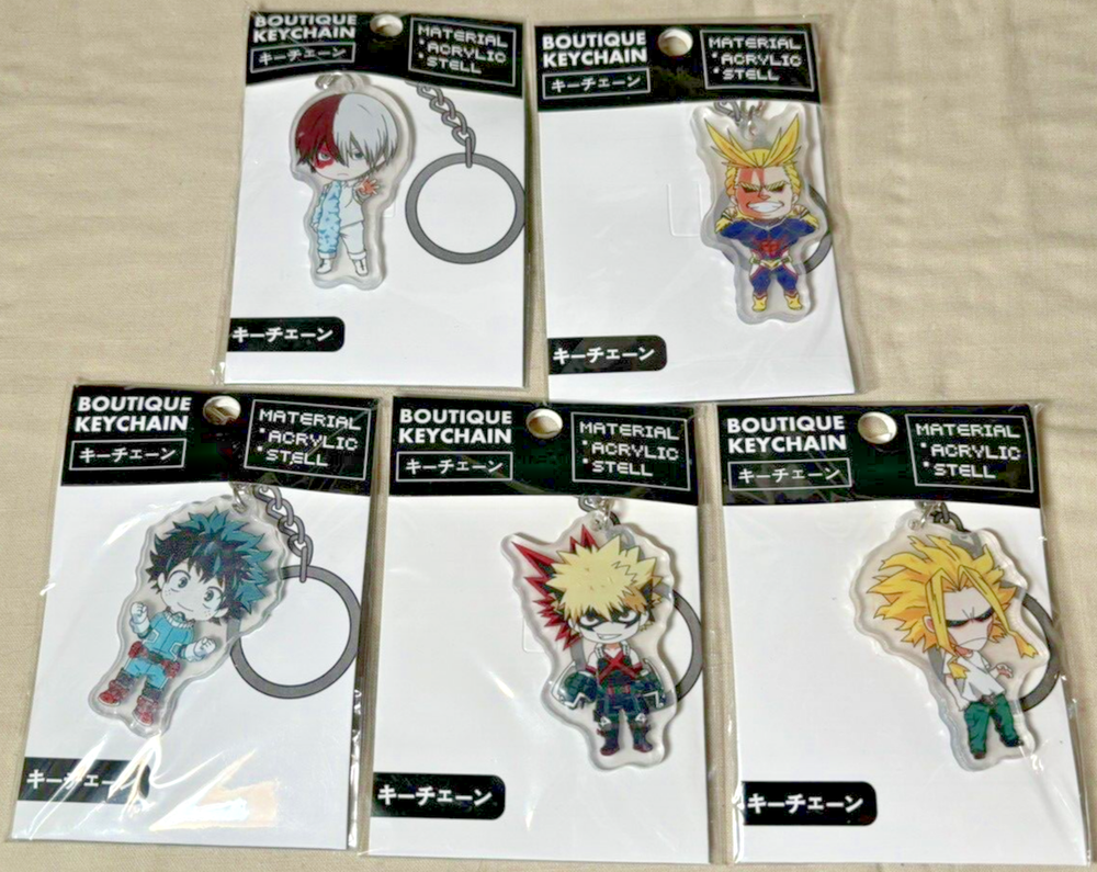 5 - Anime Keychain Lot - My Hero Academia