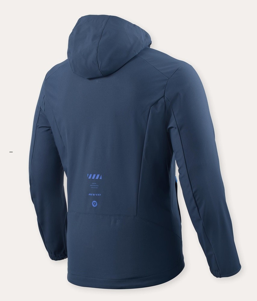 REV'IT JERRY WINDPROOF SOFTSHELL CASUAL LIGHT JACKET DARK BLUE SIZE M