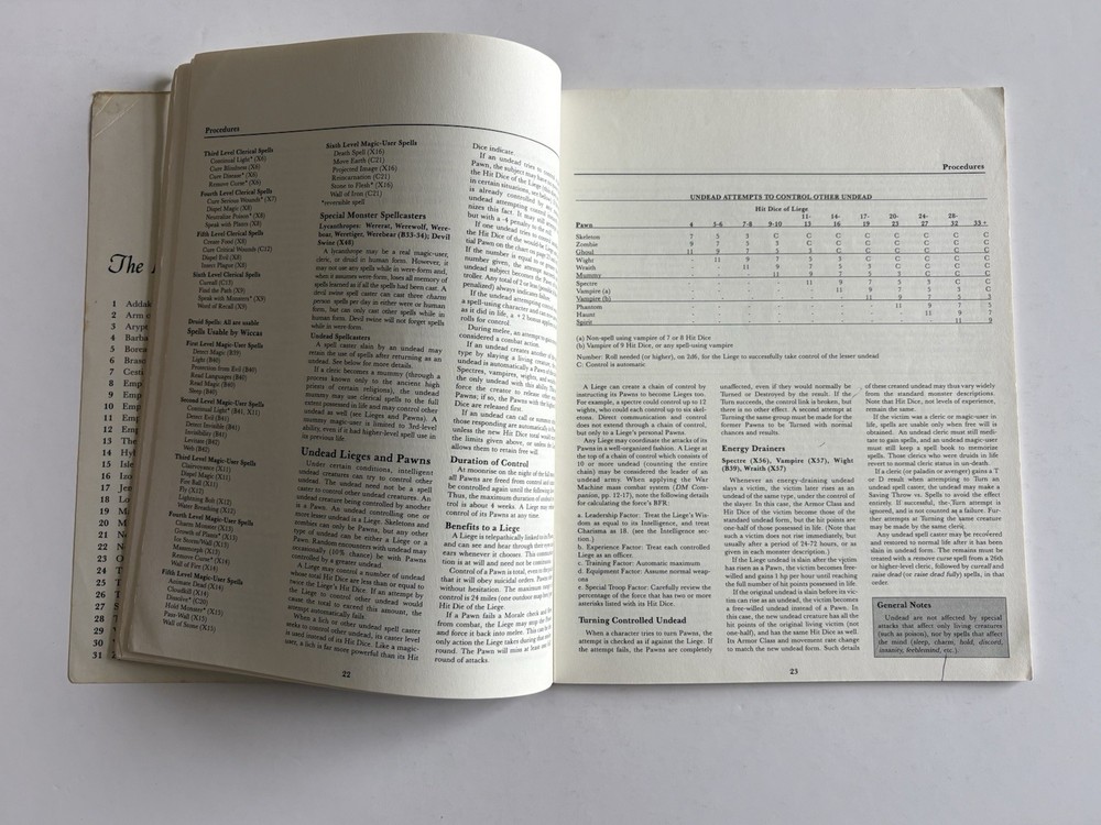 Dungeons and Dragons Master DM Guide TSR 1985