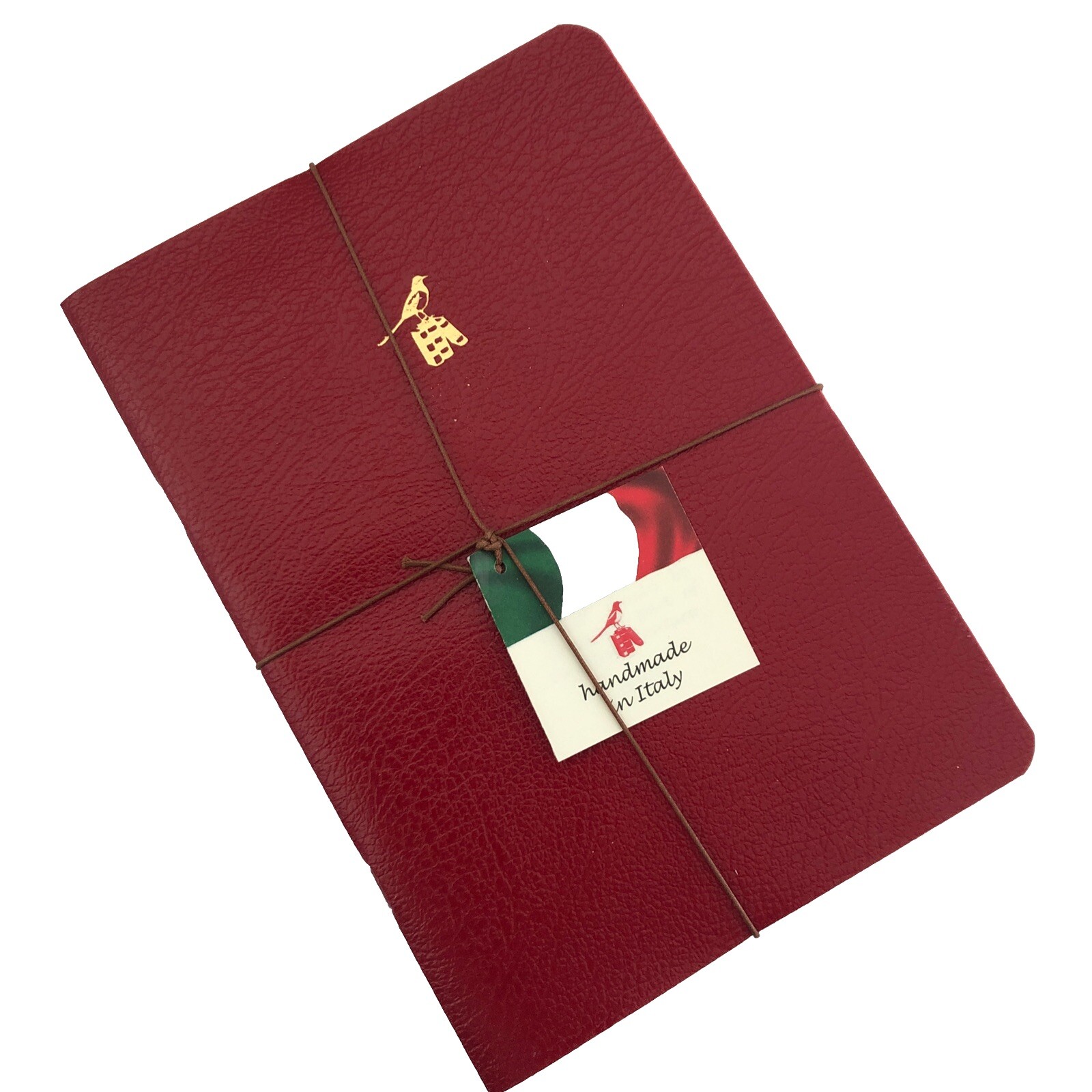 New Set of 3 Bieffe Made in Italy Lined Notebooks Journals Red