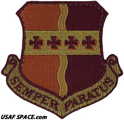 USAF 9th RECONNAISSANCE WING -DRAGON LADY -Beale AFB, CA- ORIGINAL OCP VEL PATCH