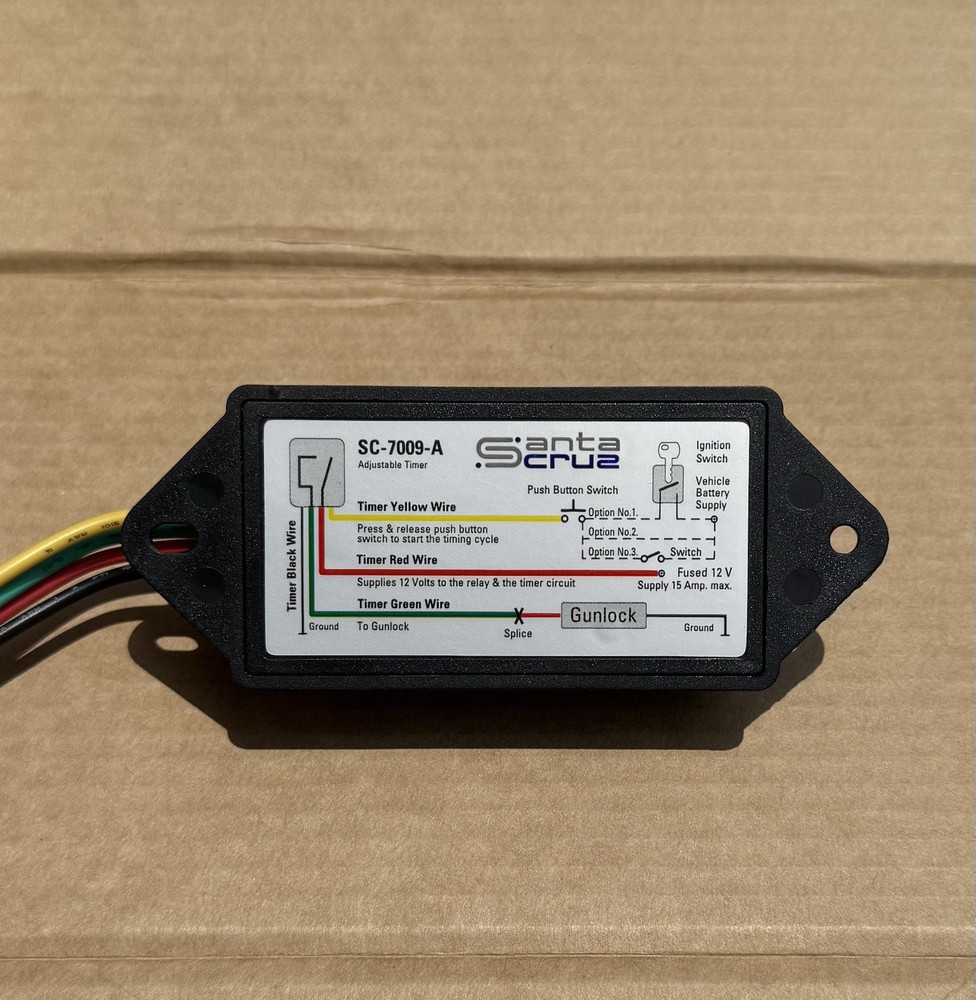 Santa Cruz Adjustable Gunlock Timer SC-7009-A
