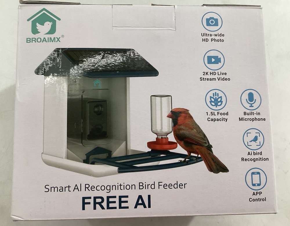 Broaimx Smart AI Recognition Bird Feeder